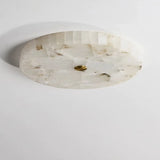 Spanish Alabaster & Marble Ceiling Lamp - All-Copper Round Luxury Light