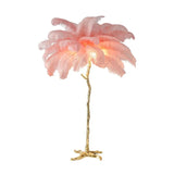 Nordic Ostrich Feather Floor Lamp - Luxury Standing Lamp for Living Room & Bedroom