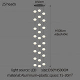 LED Minimalist Style Chandelier Hanging Stairs Pendent Lamp Designer Living Room Kitchen Bedroom Pendant Light Indoor Lighting
