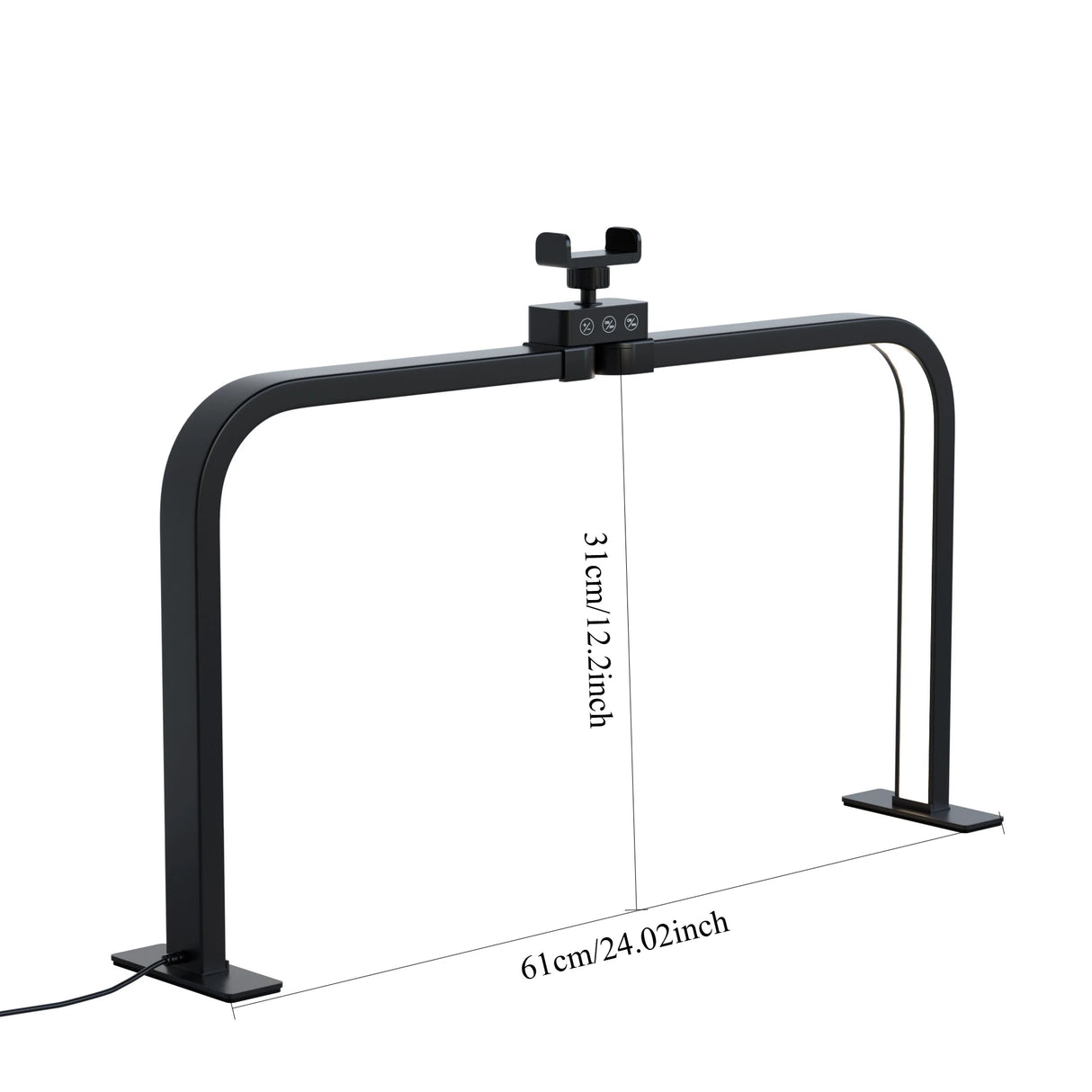 Half Moon U-shaped Nail Light for Desk Foldable Square Nail Tech Lamp 3000-6000K Dimmable Table Light bracket LED Nail Desk Lamp
