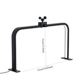 Half Moon U-shaped Nail Light for Desk Foldable Square Nail Tech Lamp 3000-6000K Dimmable Table Light bracket LED Nail Desk Lamp