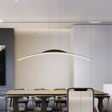 Modern LED Chandelier for Dining Room Kitchen Bar Living Bedroom Ceiling Pendant Lamp Black Simple Design Chandelier Light