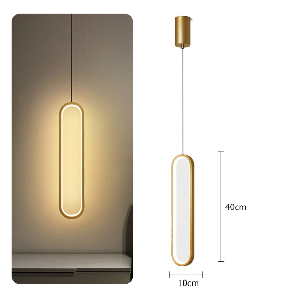 Modern Ceiling Lights Long Strip Chandeliers For Living Room Bedroom Bedside LED Indoor Hanging Lamp Home Lighting Ceiling Lamp