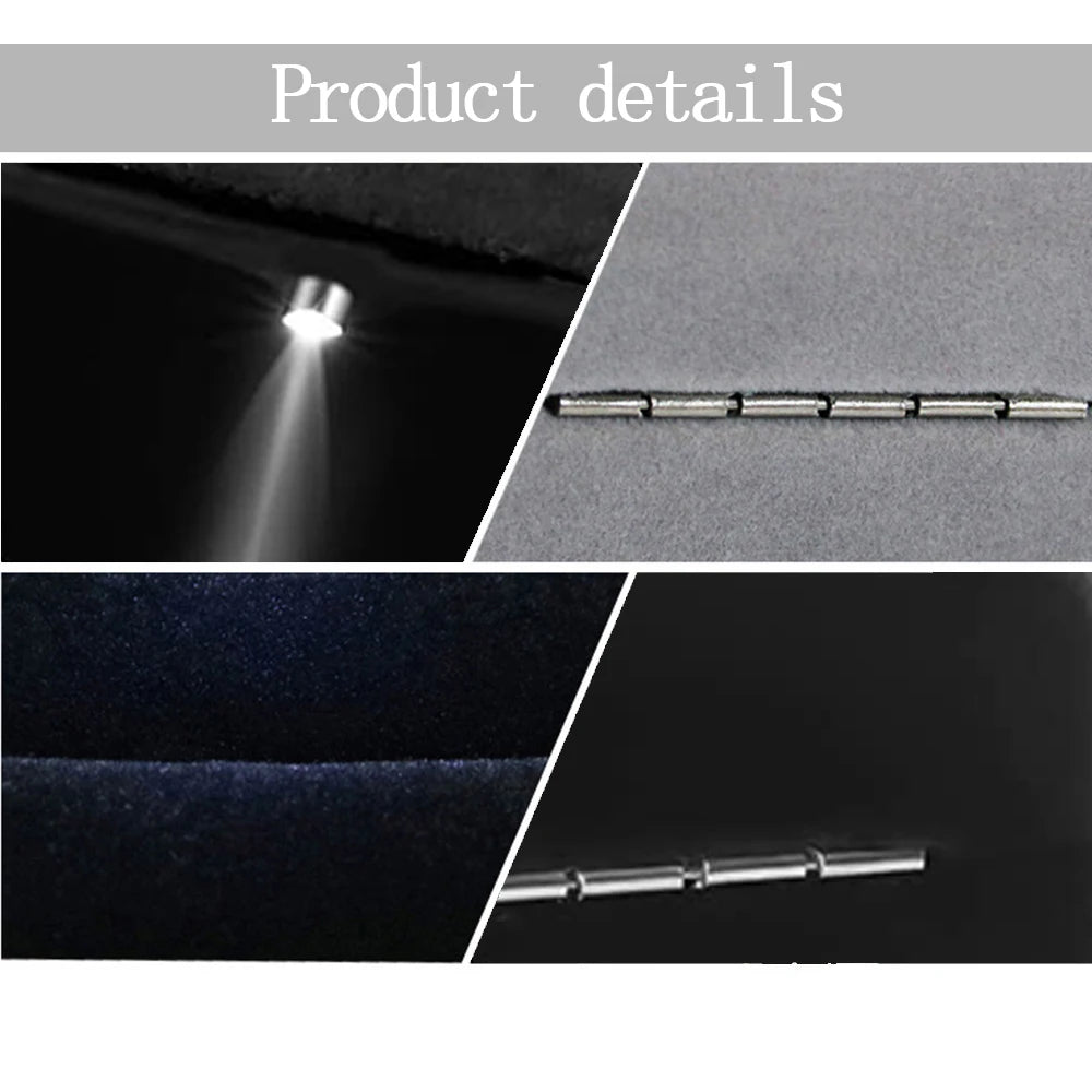 Luxury Velvet LED Light Ring Box - Luminous Jewelry Organizer for Proposal & Wedding