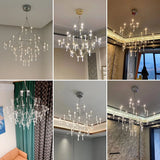 Firefly Crystal Ceiling Chandelier Pendant Light Living Dining Room Bedroom Chandelier Modern Ceiling Suspension Lamp