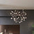 Nordic Circular Chandelier Living Room Kitchen Corridor Postmodern Tree Branch Design Firefly LED Pendant Light Led Lamp