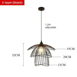 Nordic art pendant light living room dining room bedroom hallway foyer balcony modern minimalist wrought iron lighting fixtures