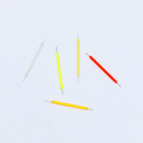 10pcs Edison Bulb LED Filament Lamp Parts 38mm DC3V DC12V LED Bead Incandescent Light Accessories Diode for holiday lighting DIY