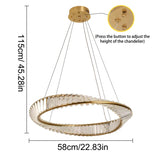 Led Luxury Ring Pendant Lights For Living Dining Room Chandelier Modern Home Decor Ceiling Lamp Nordic Luminaire Fixture Lustre