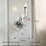 French Green Crystal Candle Chandelier Luxury Romantic Glass E14 Pendant Lights Living Room Art Decor Led Lamparas Bedroom Lamp