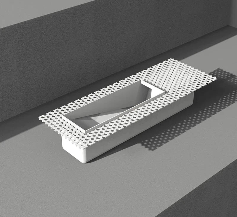 LED Recessed Trimless Step Light Indoor Skirting Wall Light Rectangle Invisible Stair Light for Hallway Bedroom Stairway