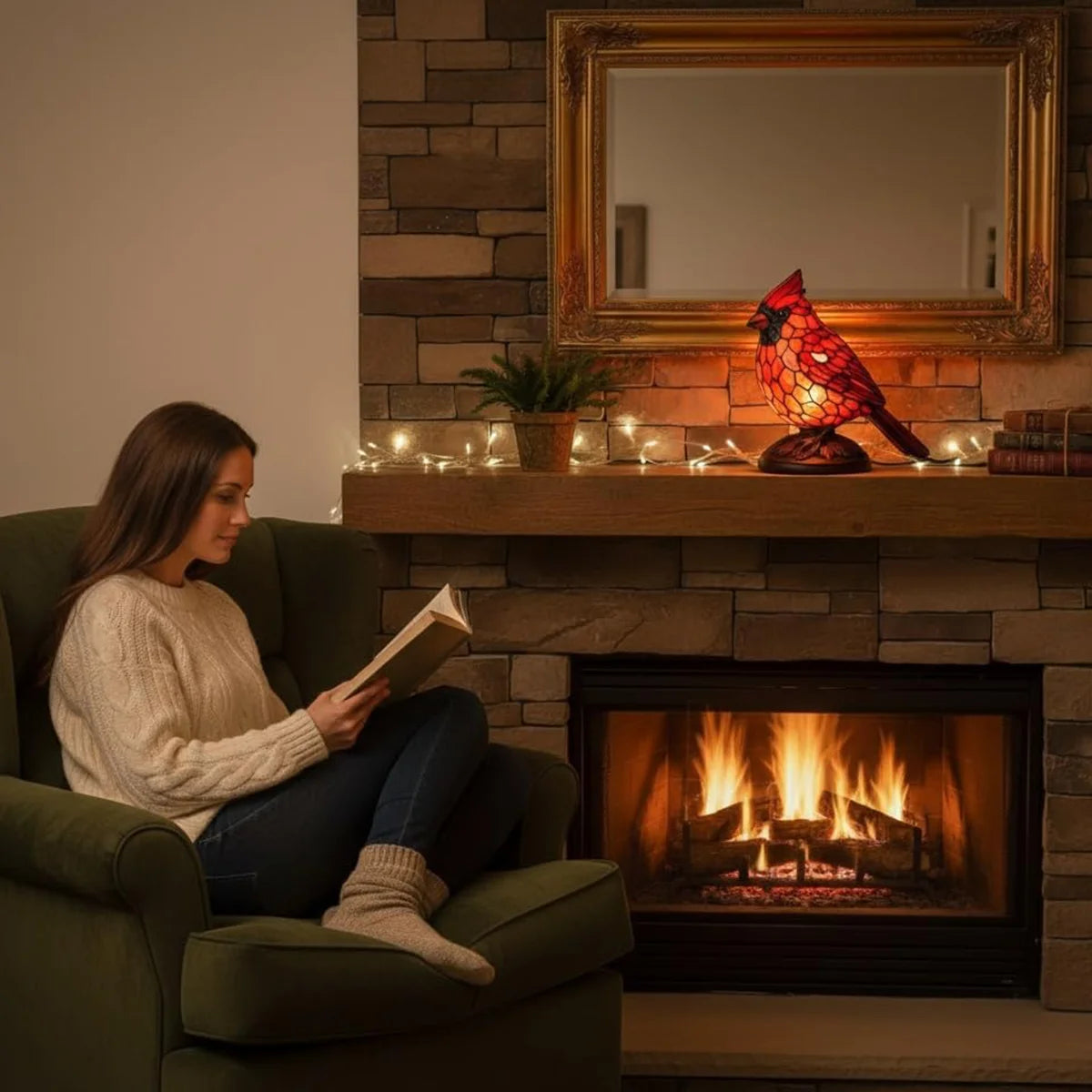 Cardinal Bird Creative Night Light - Meaningful Gift & Bedside Table Decor
