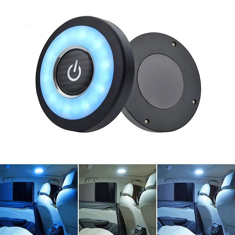 Wireless USB Led Reading Lamp Abs Dome Roof Ceiling Reading Trunk Ambi ...