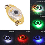 LED Mini Flash Fish Lure Light with Double Rings - Eye-Shape Deep Drop Underwater Attraction Lamp