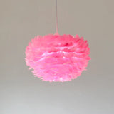 Feather Chandelier Nordic Modern Living Bedroom Ceiling Lighting Warm Dining Room Lamp Clothing Cafe Coffee Shop