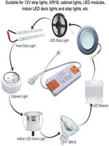 Cooker Hood Light Driver Output 12V DC Voltage Converter Input 100-240V AC Cabinet Cupboard Light Driver Voltage Transformer