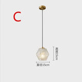 Nordic Glass Wall Lamp Beside Bedroom Bathroom Mirror Light American Style LED Wall Sconces Vintage Edison Lighting Luminaire