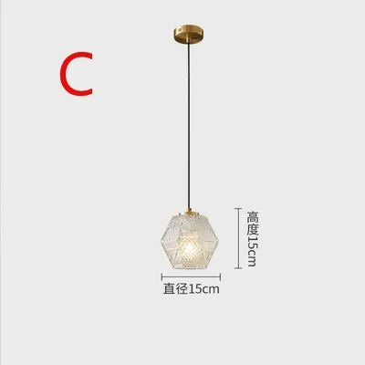 Nordic Glass Wall Lamp Beside Bedroom Bathroom Mirror Light American Style LED Wall Sconces Vintage Edison Lighting Luminaire