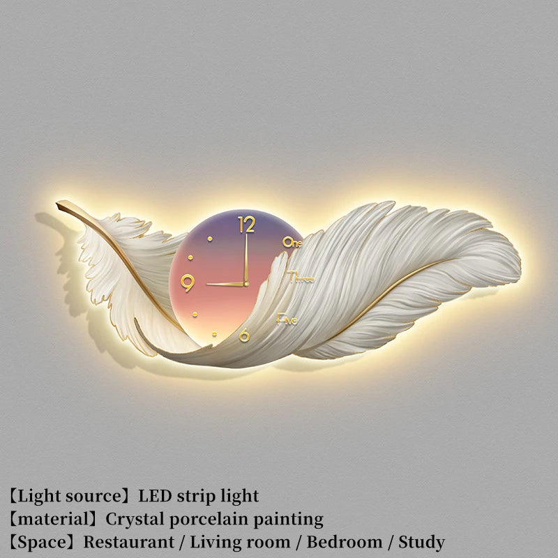 Modern Creative LED Light Painting Nordic Luxury Interior Decors Wall Light  Living Room Restaurant Bedroom Simple Painting Lamp