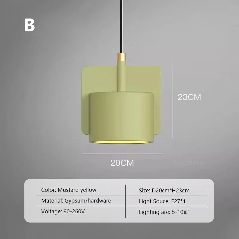 Retro Wabi-sabi Cement Gypsum Pendant Lights LED E27 Modern Light Fixtures Bedroom Kitchen Dining Room Bar Cafe&#39;s Restaurant