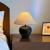 Nordic Retro Ceramic ,Table Lamp Fabric Lampshades, Bedside Table Lamps, Room Decoration, Indoor Lighting, Floor Lamps