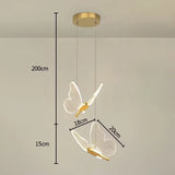 LED Pendant Light Fixture Butterfly Hanging Lamps For Ceiling Kitchen Bedside Living Room Decor Pendant Lamp