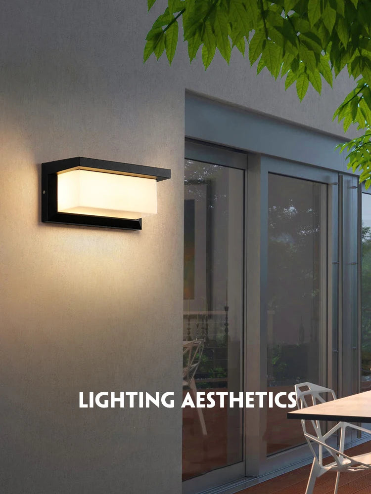 Led Outdoor Wall Light Waterproof IP65 Motion Sensor Outdoor Lighting Porch Lights Balcony Garden Lights Outdoor Wall Lamp