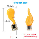 DC 3V–5V LED COB Flame Filament Diodes (1–100 PCS Wholesale) - Warm White 2200K Candle Flickering Light for DIY Christmas & Party Decor