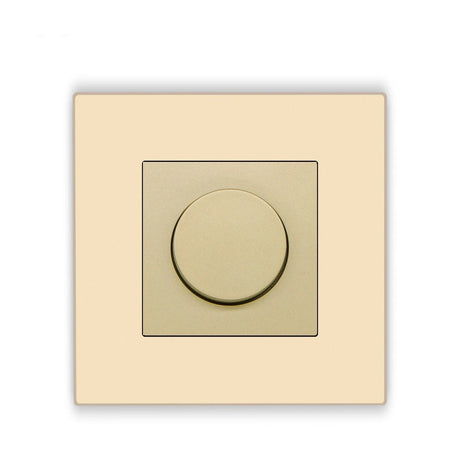 Dimmer Light Switch Rotary Knob Glass Mechanical LED Dimmable Wall Mounted Switches EU Standard Switches