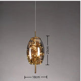 Nordic Luxury Creative Pendant Light Art Glass Minimalist Dining Table Lamp Bar Counter Influencer Bedside Dining Room Lighting
