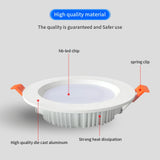 Smart LED Recessed Ceiling Lighting, Round Spot Light, 110V 220V RGB Color Changing Dimmable Downlight Works with Alexa