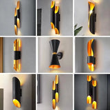 Modern minimalist living room, bedroom, corridor, TV bar, staircase, wall lamp