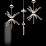 Nordic Luxury Art Glass Chandelier Creative Bar Villa Hotel Clubhouse Restaurant High End Pendant Lamp Home Decor Lighting