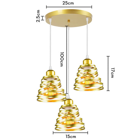 Vintage Pendant Lamp Iron Frame Ceiling Lighting Paint Restaurant Teahouse Chandelier Indoor Wrought Metal Modern Pendant Lights