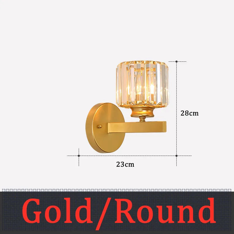  Modern Minimalist Bedroom Wall Lamp Bedside Lamp Italy Crystal Wall Lamp Bedside Lamp Fashion Minimalist Wall Lamp