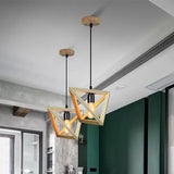 New Chinese Style Minimalist Wooden LED Chandelier - Modern Postmodern Ceiling Pendant Light