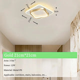 Modern Nordic LED Ceiling Light - Luxury Metal Lamp for Living Room