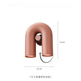 Nordic Rotatable Aluminium U-Tube LED Wall Sconce - Modern Indoor Lighting Fixture