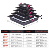 1pcs LED panel recessed LED downlight 9W 15W 18W 24W 30W square round LED ceiling light AC110V -220V