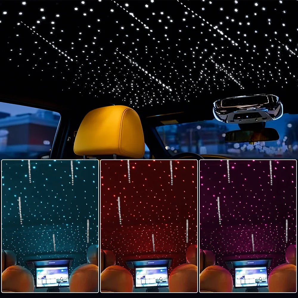 16W Twinkle LED Star Roof Chandelier - RGBW Fiber Optic Starlight Headliner Kit