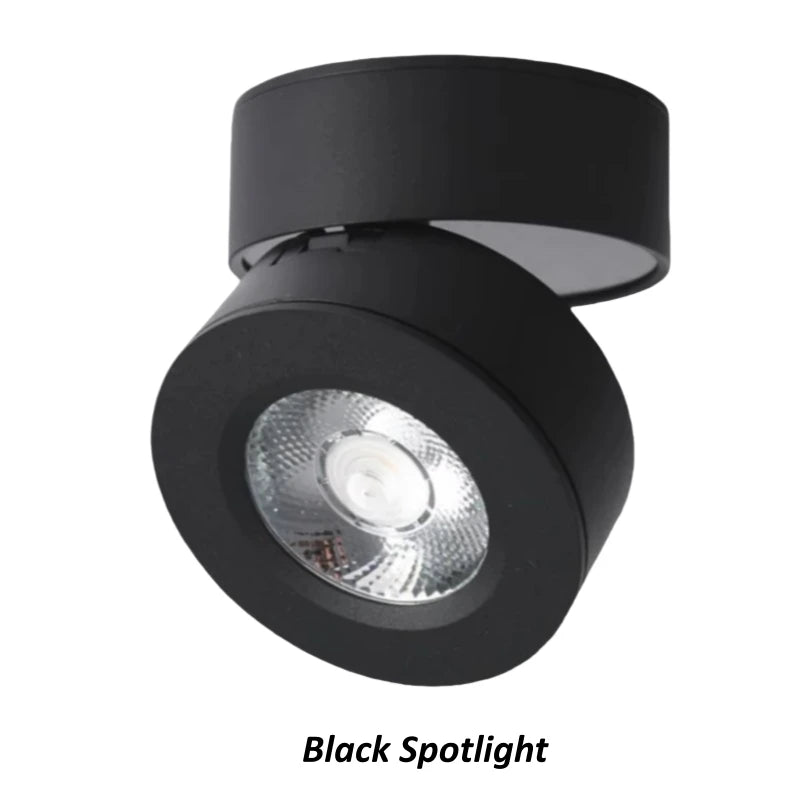Ultra thin Surface Mounted Rotating Anti Glare Dimmable LED Downlight AC85-290V Ceiling Spotlight Lamp Indoor Lighting
