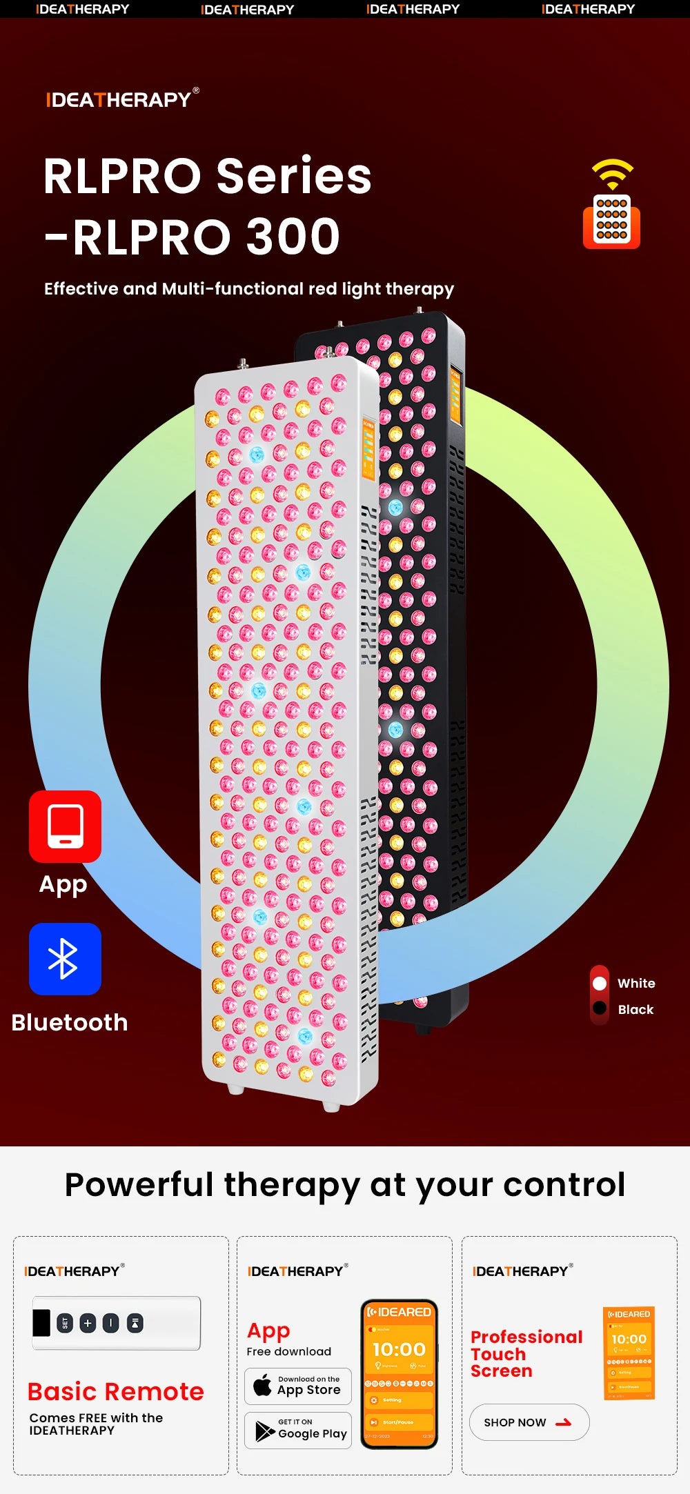 Red Light Therapy LED Physical Therapy Full Body 480,590,630,660, 670, 810, 830, 850,1060 Red Infrared Light Therapy Panel With Mobile Stand
