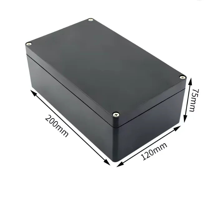 Outdoor Waterproof Plastic Junction Box (Black & White) - IP-Rated Plastic Enclosure & Electronics Project Instrument Shell Case