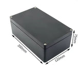 Outdoor Waterproof Plastic Junction Box (Black & White) - IP-Rated Plastic Enclosure & Electronics Project Instrument Shell Case