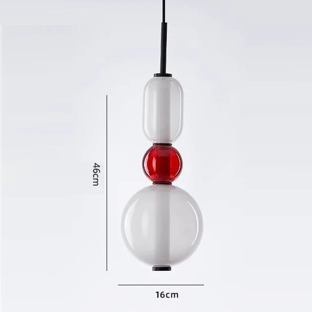 LED Pendant Light Restaurant Candy Glass LED Chandelier Luxury Stair Villa Master Bedroom Ceiling Lamps Home Decor Lamp Designer
