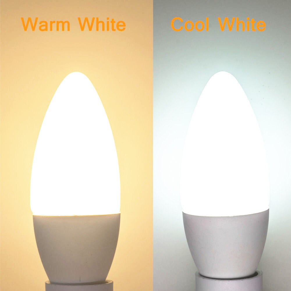 6pcs/Lot led Candle Bulb E14 LED Lamp Indoor Light 220V-240V 5W LED Chandelier Warm Cold White For Home Decoration