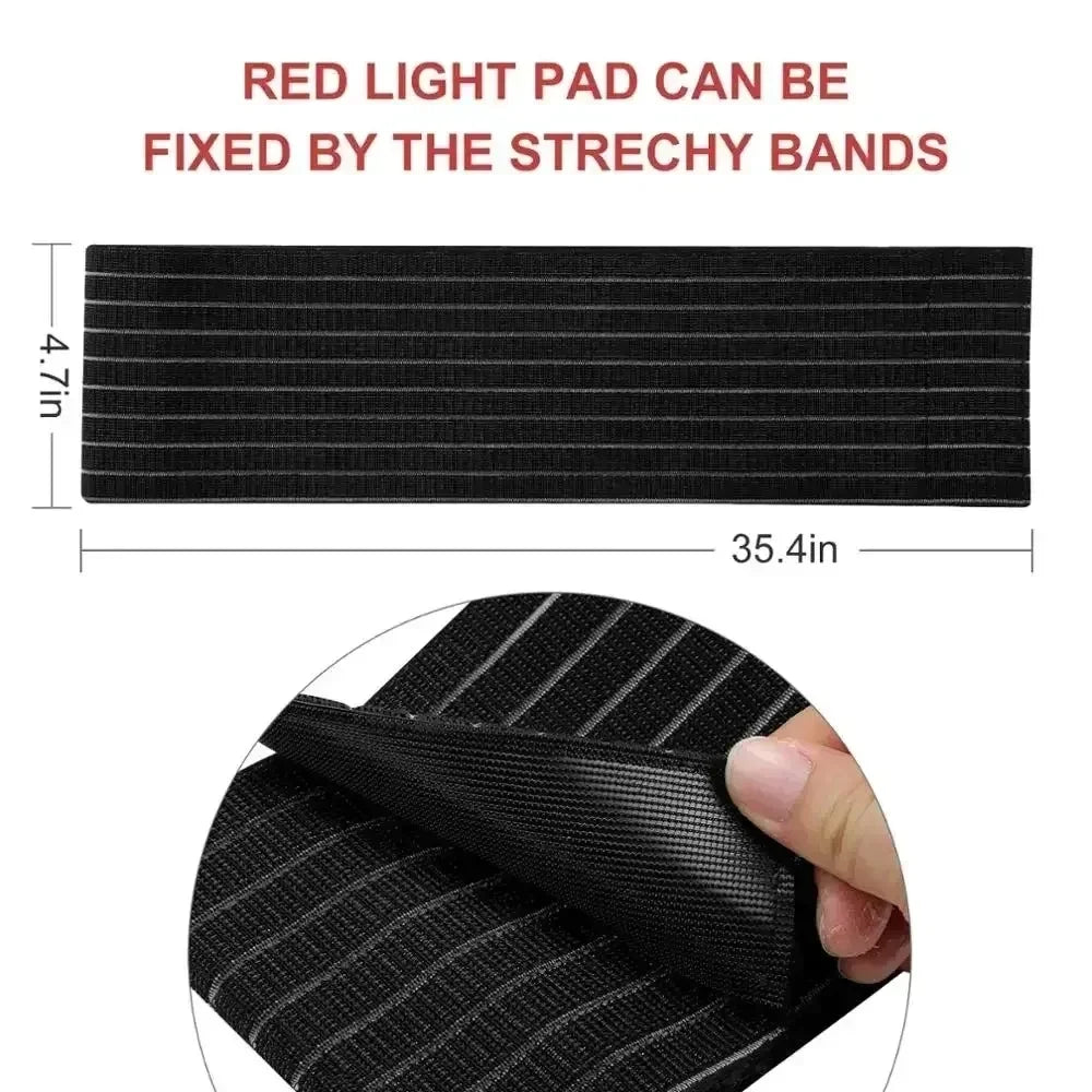 NEW 120 LEDs Red Light Belt 660nm&amp;850nm Infrared Light Therapy Pad for Body Fatigue Deep Therapy for Back Knee Hands Feet Relief