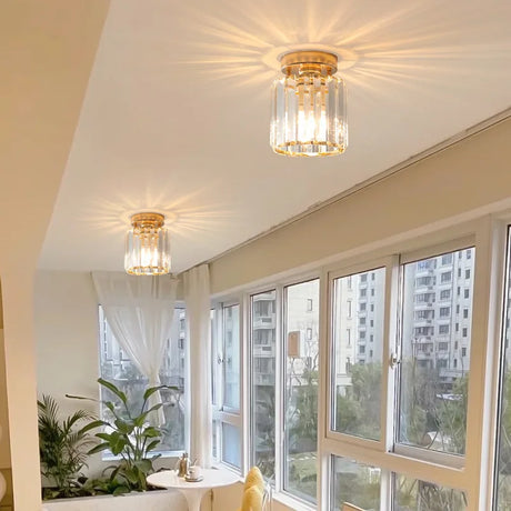 Aisle Light Corridor Entrance Light Led Balcony Home Light Luxury Crystal Ceiling Luminaire Surface Mounted Luminaire