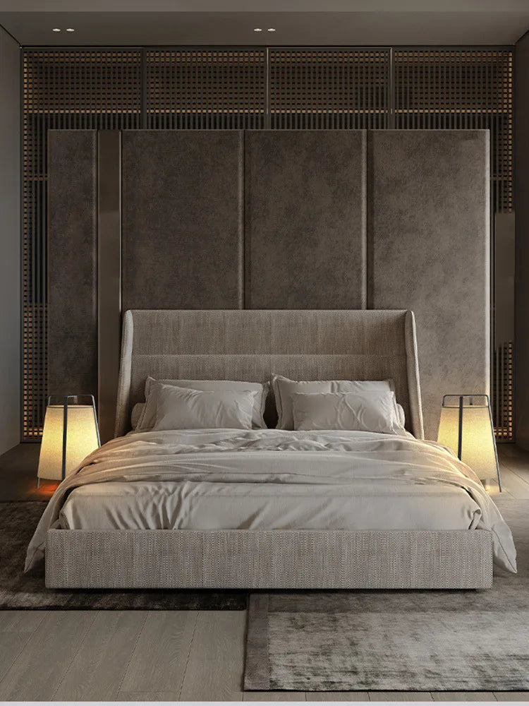 Japanese Style Quiet Wind Floor Lamp Chinese Modern Minimalist Living Room Bedroom Restaurant Fabric Retro Table Lamp Decoration