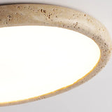 Nordic Yellow Travertine Simple Ceiling Light Retro Cream Style Living Room High-end Feeling LED Modern Bedroom Decorate Texture